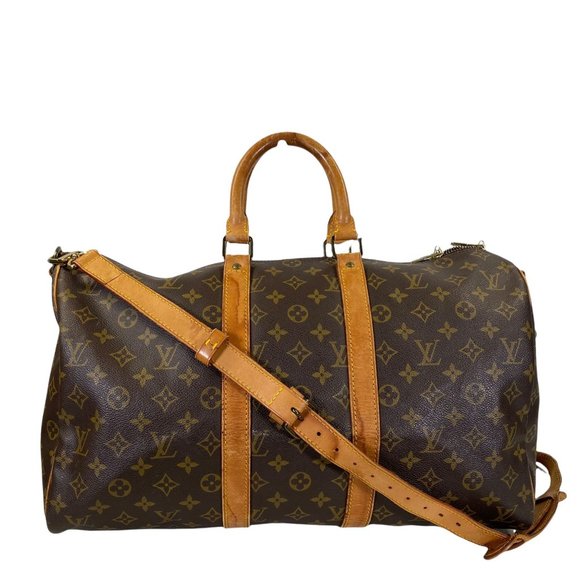 Louis Vuitton Handbags - Authentic  Louis Vuitton Travel Bag Boston Keepall Bandouliere 45 LV Handbag